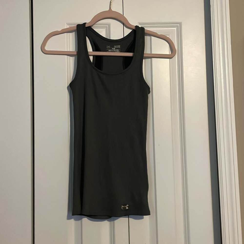 A under armor active tank top that is perfect for the gym runs  anything active